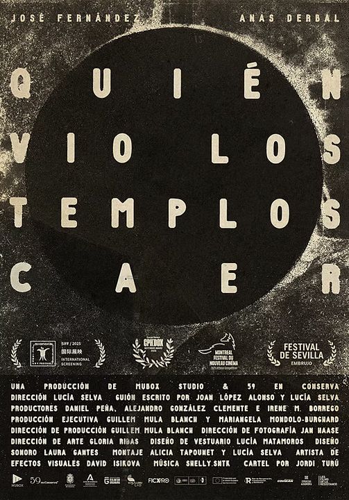 Quién vio los templos caer : Cartel