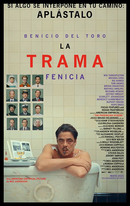 La trama fenicia : Cartel