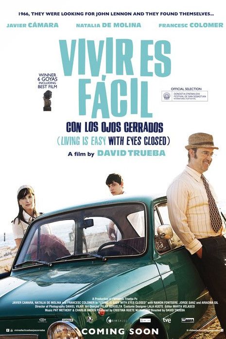 Vivir es fácil con los ojos cerrados : Cartel