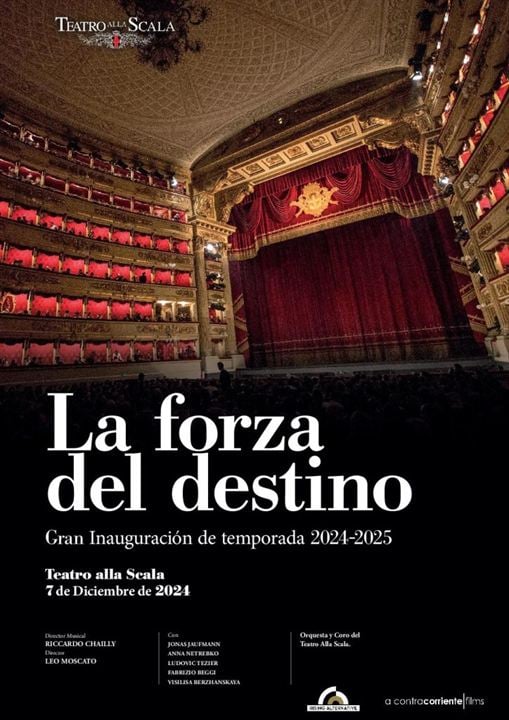 La Forza del Destino desde el Teatro alla Scala : Cartel