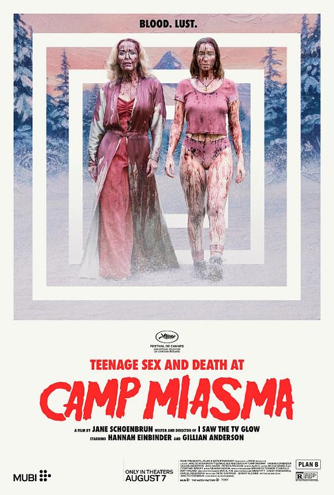 Adolescencia, sexo y muerte en Campamento Miasma : Cartel
