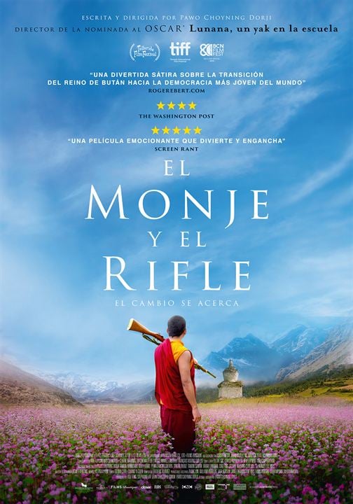 El monje y el rifle : Cartel