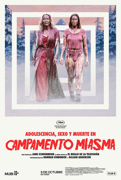 Adolescencia, sexo y muerte en Campamento Miasma : Cartel