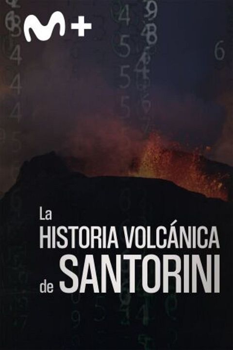 La historia volcánica de Santorini : Cartel