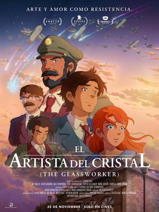 El artista del cristal : Cartel