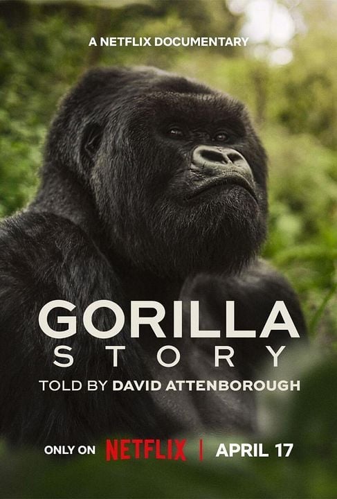 Una historia de gorilas contada por David Attenborough : Cartel