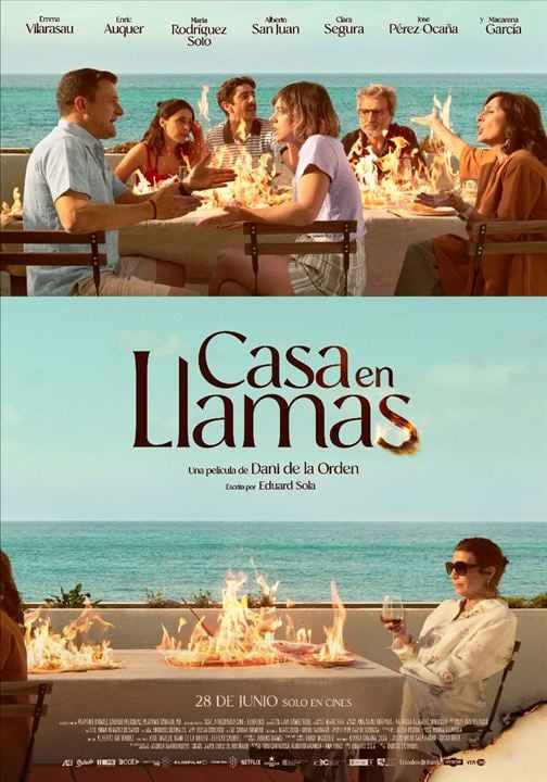 Casa en llamas : Cartel