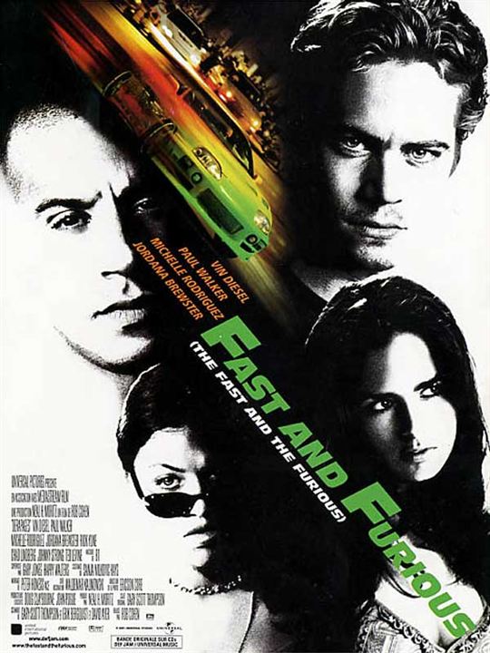 The Fast and the Furious (A todo gas) : Cartel Paul Walker, Rob Cohen