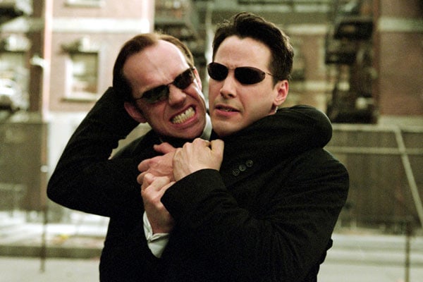 Matrix Reloaded : Foto Hugo Weaving, Keanu Reeves