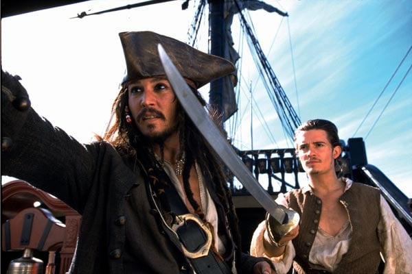 Piratas del Caribe: La maldición de la Perla Negra : Foto Johnny Depp, Orlando Bloom