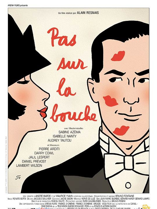 Pas sur la bouche : Cartel