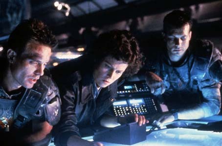 Aliens, el regreso : Foto James Cameron, Sigourney Weaver, Bill Paxton