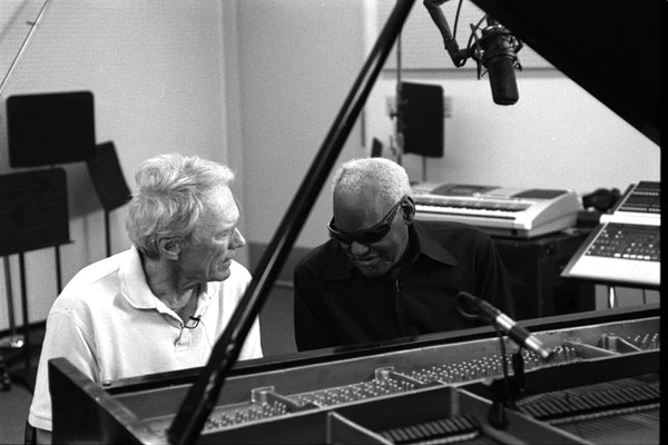 Foto Ray Charles, Clint Eastwood