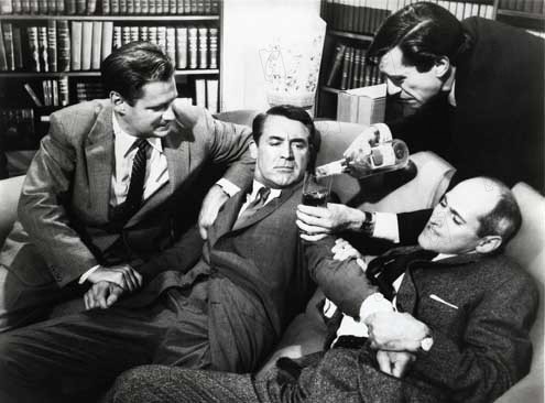 Con la muerte en los talones : Foto Alfred Hitchcock, Cary Grant