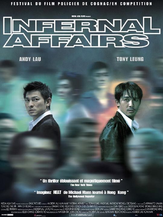 Infernal affairs (juego sucio) : Cartel Tony Leung Chiu-Wai, Andrew Lau, Alan Mak