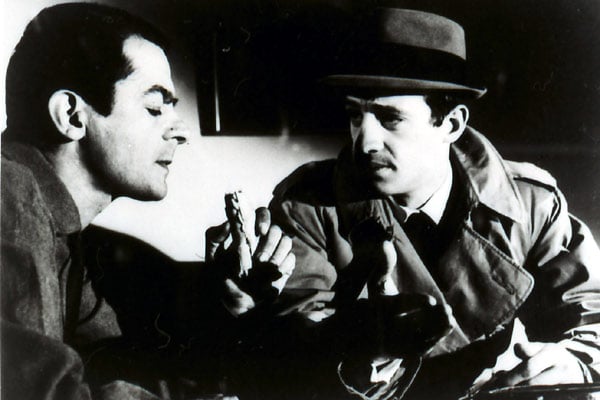 Foto Jean-Paul Belmondo, Jean-Pierre Melville, Serge Reggiani