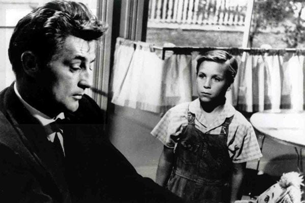 La noche del cazador : Foto Charles Laughton, Billy Chapin, Robert Mitchum