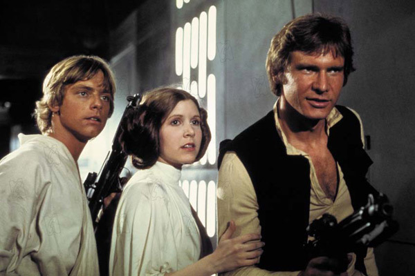 Star Wars: Episodio IV - Una nueva esperanza (La guerra de las galaxias) : Foto Mark Hamill, Harrison Ford, Carrie Fisher