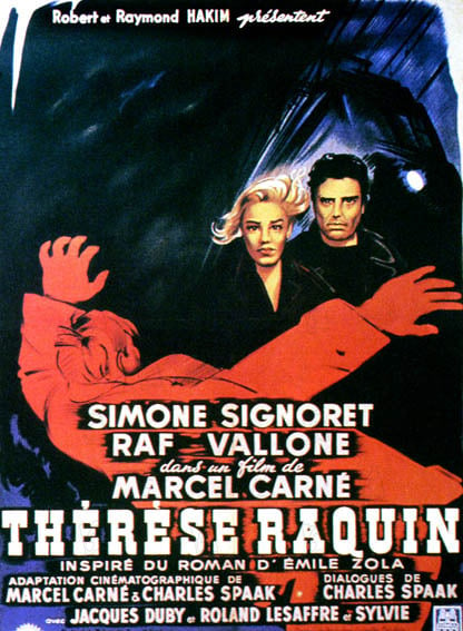 Teresa Raquin : Cartel Simone Signoret, Raf Vallone