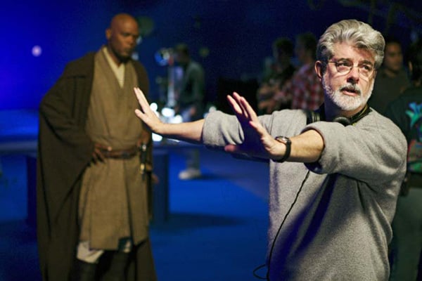 Star Wars: Episodio III - La venganza de los Sith : Foto Samuel L. Jackson, George Lucas