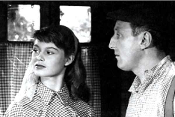 Foto Jean Boyer, Bourvil, Brigitte Bardot