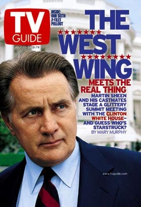 El ala oeste de la Casa Blanca : Couverture magazine Martin Sheen