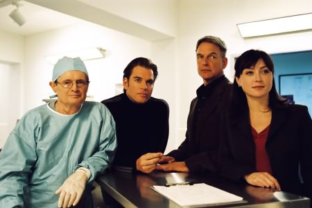 Foto Mark Harmon, David McCallum, Michael Weatherly, Sasha Alexander