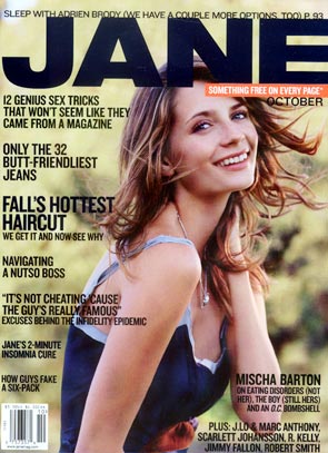 Couverture magazine Mischa Barton