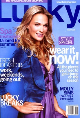 Couverture magazine Molly Sims