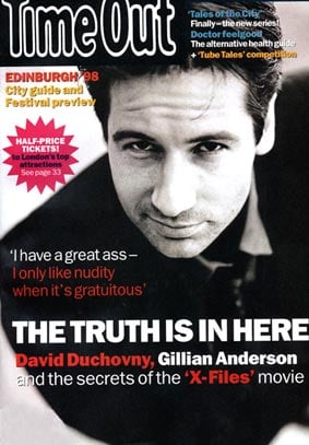 Couverture magazine David Duchovny