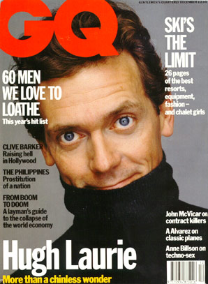 Couverture magazine Hugh Laurie