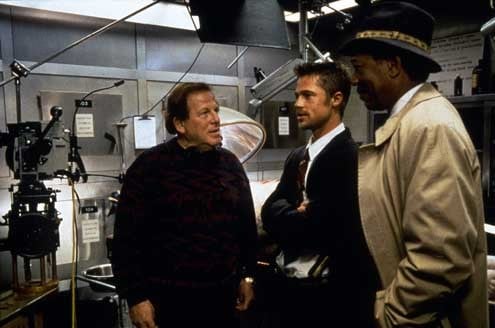 Seven : Foto Brad Pitt, Morgan Freeman, David Fincher, Arnold Kopelson