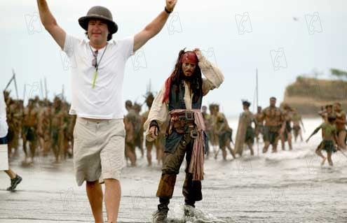 Piratas del Caribe: El cofre del hombre muerto : Foto Johnny Depp, Gore Verbinski