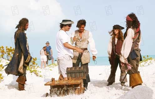 Piratas del Caribe: El cofre del hombre muerto : Foto Gore Verbinski, Johnny Depp, Jack Davenport, Keira Knightley, Orlando Bloom