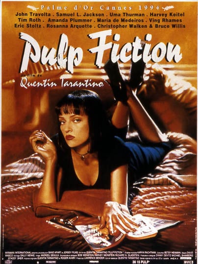 Pulp Fiction : Cartel John Travolta, Samuel L. Jackson, Bruce Willis