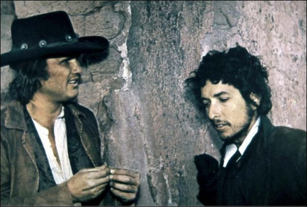 Pat Garrett y Billy el niño : Foto Bob Dylan, Kris Kristofferson