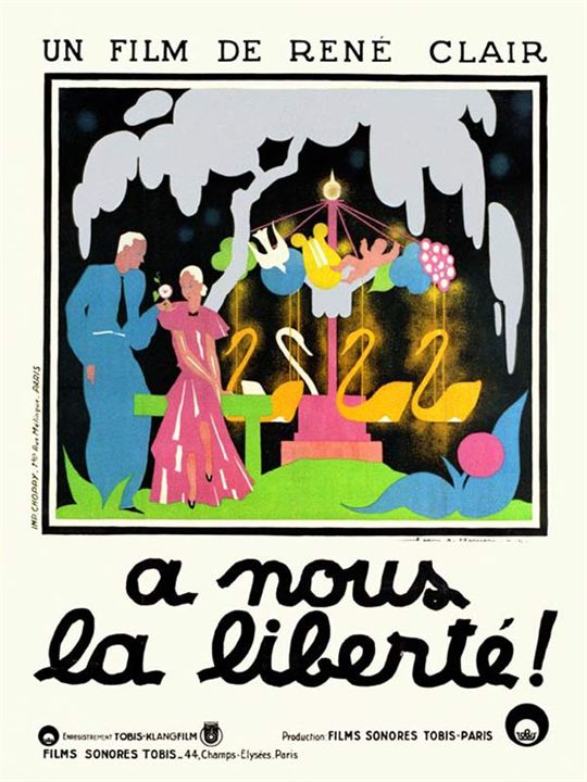 ¡Viva la libertad! : Cartel René Clair