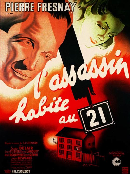 El asesino vive en el 21 : Image.Type. Henri-Georges Clouzot, Suzy Delair, Pierre Fresnay