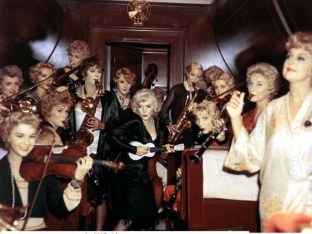 Con faldas y a lo loco : Foto Tony Curtis, Marilyn Monroe, Jack Lemmon, Billy Wilder