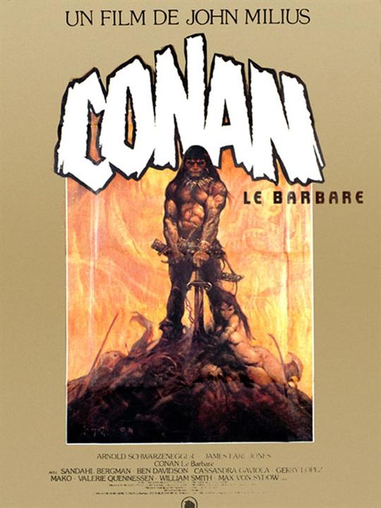 Conan el bárbaro : Cartel John Milius, Robert E. Howard