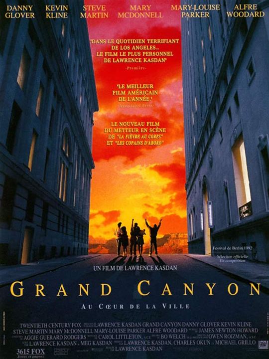 Grand Canyon (El alma de la ciudad) : Cartel Lawrence Kasdan