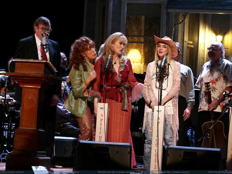 El último show : Foto Lily Tomlin, Meryl Streep, Garrison Keillor, Robert Altman, Lindsay Lohan