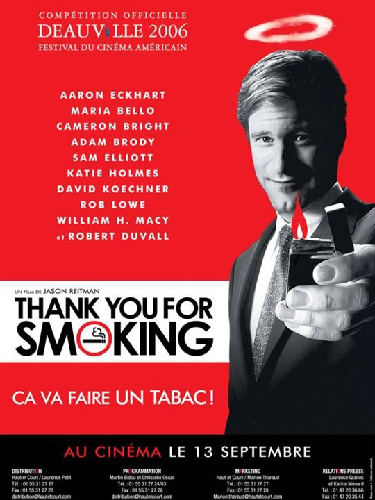 Gracias por fumar : Cartel