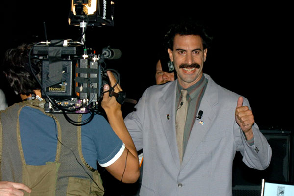Borat : Foto Larry Charles, Sacha Baron Cohen