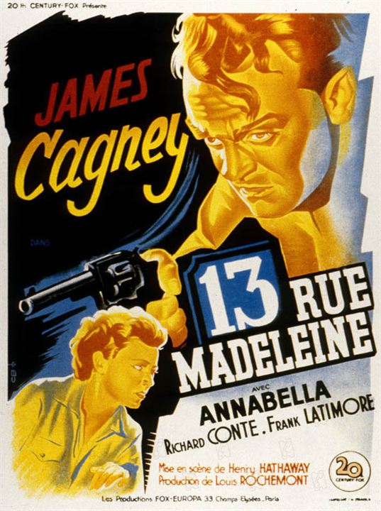 Calle Madeleine nº 13 : Foto James Cagney, Henry Hathaway, Richard Conte