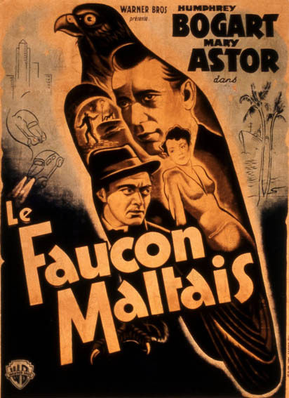 El halcón maltés : Foto John Huston, Humphrey Bogart