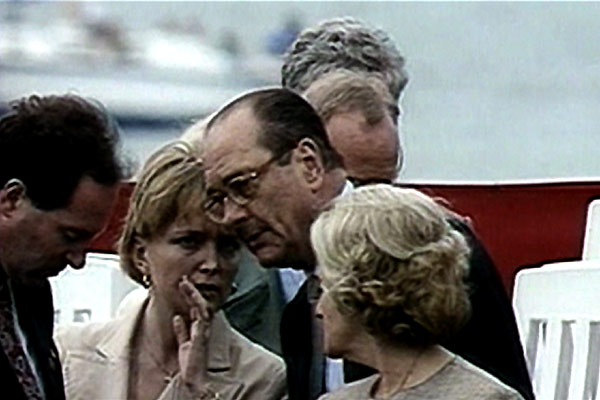 En la piel de Jacques Chirac : Foto Michel Royer, Karl Zéro, Bernadette Chirac