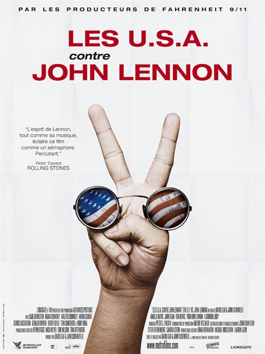 Los EE.UU. contra John Lennon : Cartel David Leaf, John Scheinfeld