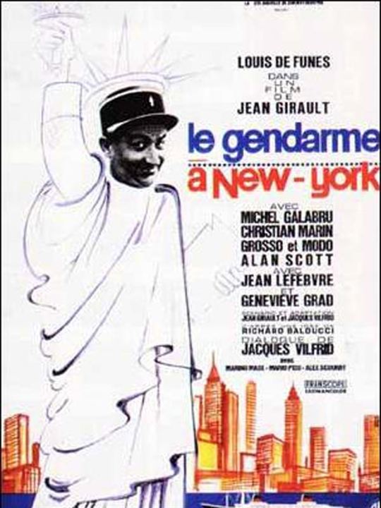 El gendarme en Nueva York : Cartel