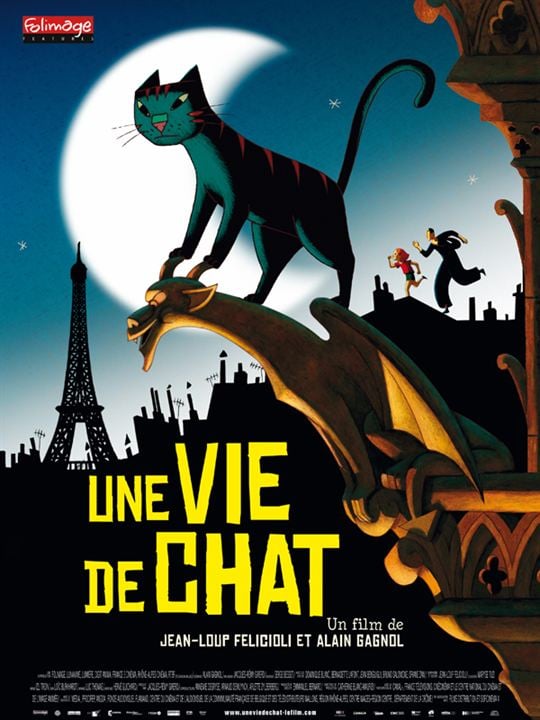 Un gato en París : Cartel